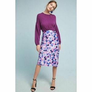 Anthropologie Hutch Watercolor Polka Dot Skirt